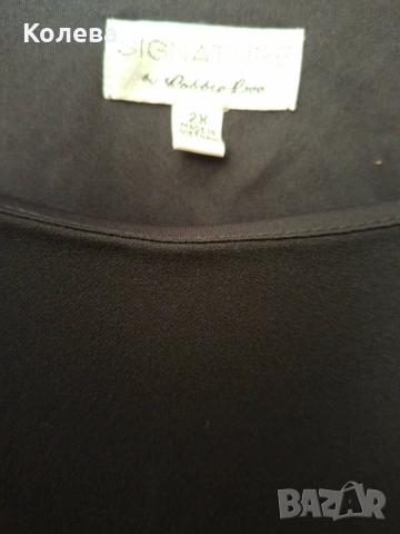 Черна дамска рокля 2XL, снимка 3 - Рокли - 54099519