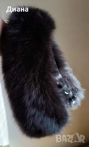 Кожени яки от сребърна лисица и норка, снимка 13 - Шалове - 31254954