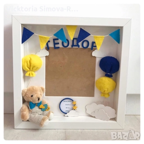 3D рамка за снимки, декорация за бебешка/детска стая - тип визитка, снимка 11 - Декорация за дома - 27168647