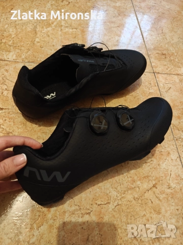 Вело обувки за клипс с подарък - автомати. Northwave 44 (285mm) Rabel 3, снимка 6 - Други - 52745752