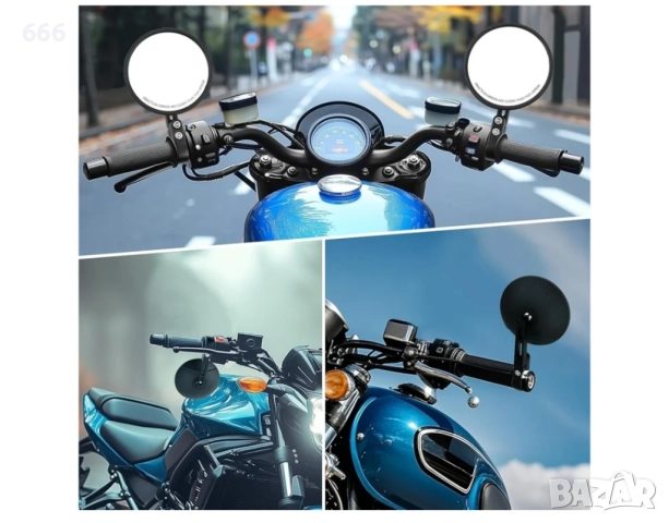 Огледала за мотоциклет, скутер, ATV, снимка 3 - Части - 52912388