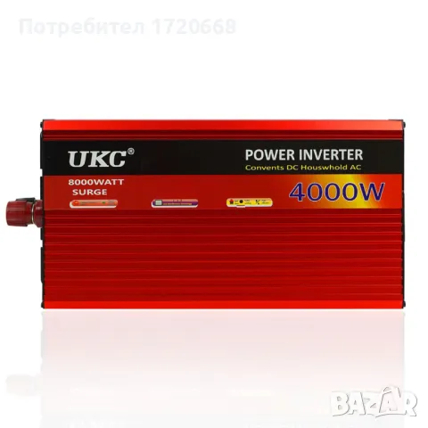 Инвертор 24-220V 4000W, снимка 3 - Друга електроника - 46908991