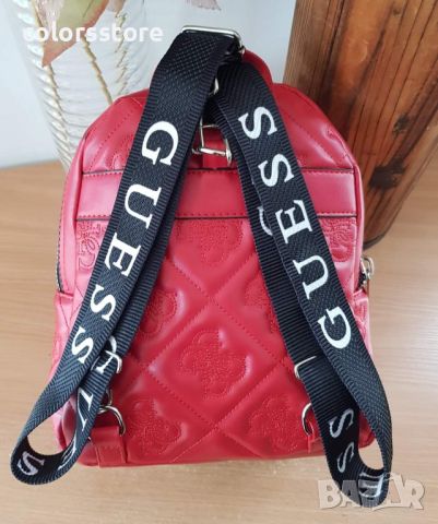 Червена раница  Guess-SG140pe, снимка 3 - Раници - 46280423