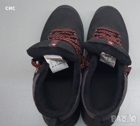 Мъжки непромокаеми туристически обувки за преходи sh100, черни, снимка 4 - Мъжки боти - 45160307