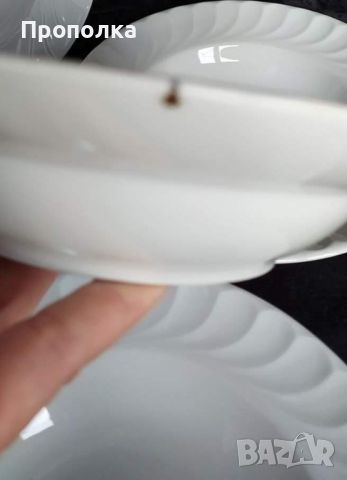 Пет вида бели чинии Номерирани на снимки, снимка 5 - Чинии - 45403039