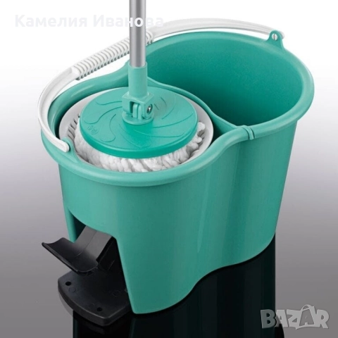 Иновативна кофа за моп за бързо и лесно почистване - CLEANmaxx Power Mop с двукамерна филтъра, снимка 3 - Аксесоари за кухня - 52087380