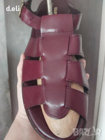 LLOYD Original Size 46 100% Кожа, снимка 4 - Мъжки сандали - 51237429