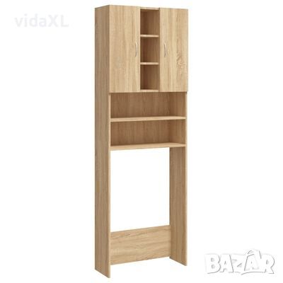 vidaXL Шкаф за пералня, дъб сонома, 64x25,5x190 см(SKU:808425, снимка 1 - Шкафове - 45910475