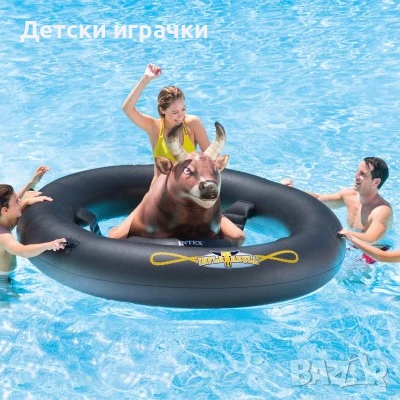 Надуваем дюшек бик за водно Родео Intex, 239 х 196 х 81 см, Inflatabull