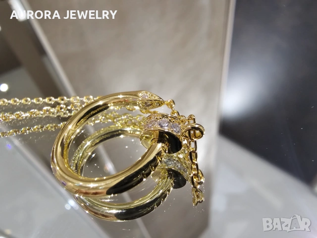 CARTIER Nail Juste un Clou Gold Diamonds Pendant Дамско Колие Пирон, снимка 8 - Колиета, медальони, синджири - 53007251