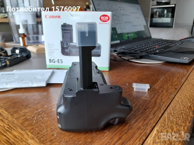 Canon грип BG-E5 за Canon EOS 450D / 1000D / Rebel XSi / Rebel XS, снимка 5 - Батерии, зарядни - 53523886