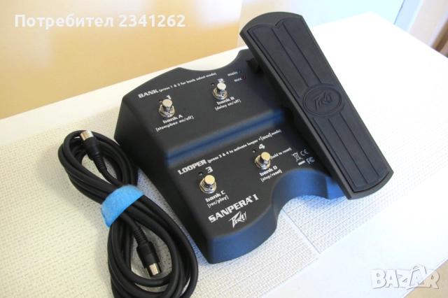 150 ЛВ  Peavey Sanpera I – Volume/Wah/Looper/Pitch Shifter expression крачен педал, снимка 3 - Китари - 52106025