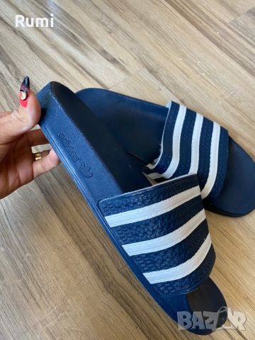 Оригинални тъмно сини чехли Adidas Adilette Slide Sandal! 44 н, снимка 1