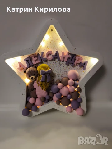 Персонализирани нощни рамки, лампи, кубчета с имена., снимка 2 - Детски нощни лампи - 47702281