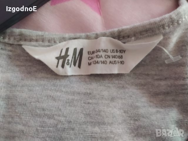 134/140 Две страхотни памучни рокли H&M, снимка 7 - Детски рокли и поли - 45407114