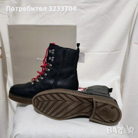 НОВИ кожени боти Tamaris от Хамбург | Стилни & Удобни | 26.5 см, снимка 4 - Дамски боти - 53522351