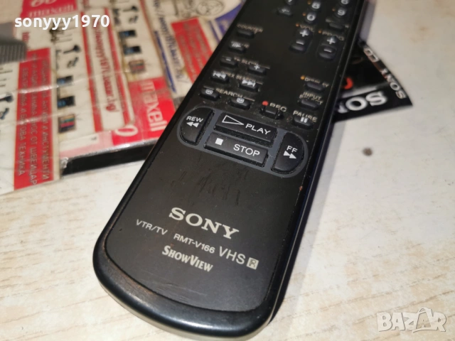 SONY VTR/TV RMT-V166 REMOTE CONTROL 0901261922, снимка 2 - Дистанционни - 53047602