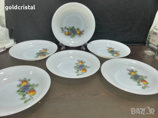 френски аркопал чинии дълбоки 