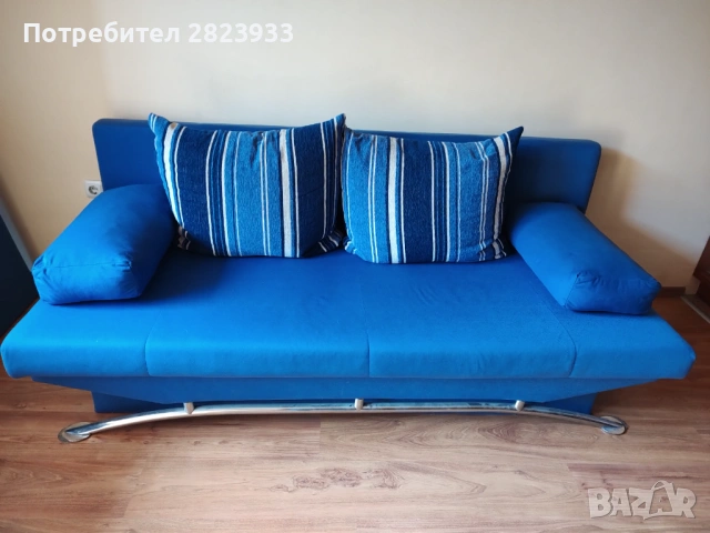 Разтегателен диван тройка, снимка 2 - Дивани и мека мебел - 53400035