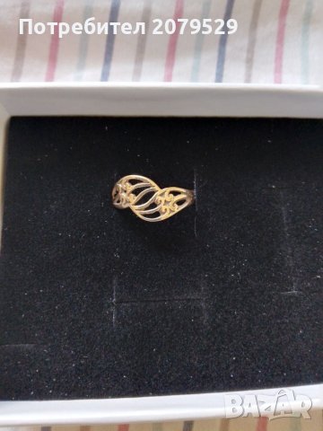 Златен дамски пръстен , снимка 1 - Пръстени - 45997429