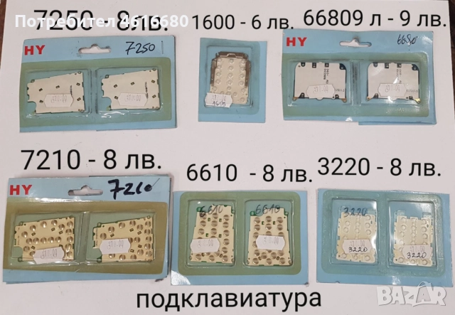 Подклавиатура за NOKIA 7250,6680,7210,6610,3220,N80,7610,6220,6230,N72,6630,N70,3650,2630,N80,N79,6