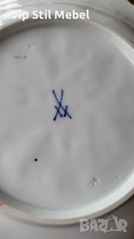 Колекционерска порцеланова купа Meissen , снимка 10 - Антикварни и старинни предмети - 53558359
