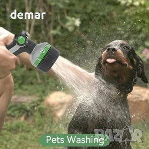 Метален пистолет за маркуч с 10 регулируеми режима на пръскане, снимка 8 - Други стоки за дома - 53778036