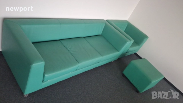 Кожена гарнитура от естествена кожа в отлично състояние