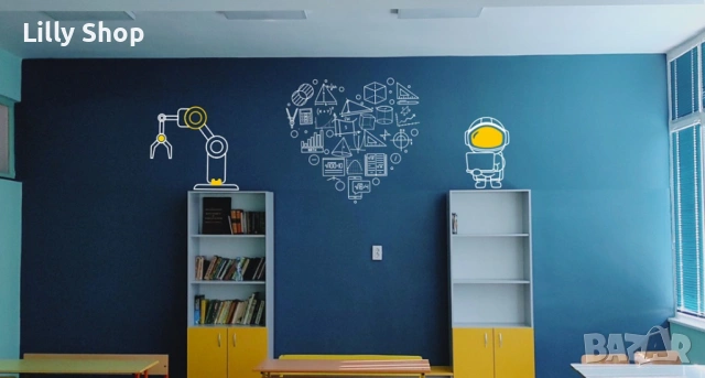 СТИКЕРИ ЗА STEM КАБИНЕТИ | ДЕКОРАЦИЯ ЗА УЧИЛИЩА | STEM СРЕДА