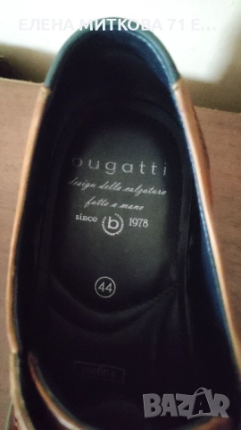 Bugatti мъжки обувки естествена кожа н.44, снимка 2 - Спортно елегантни обувки - 51749007
