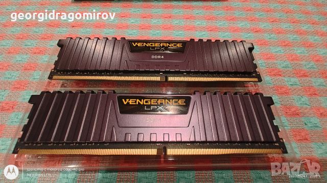 Рам Памет Corsair Vengeance LPX DDR4 KIT 2x16GB 3200MHz C16 , снимка 2 - RAM памет - 46652418