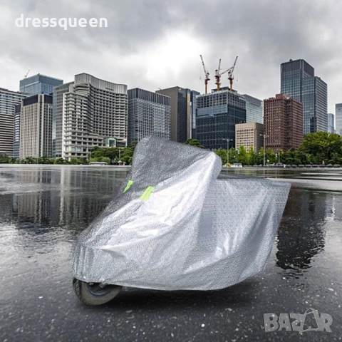 3815 Двуслойно защитно покривало за мотор – Отразяващо фолио и мека памучна подплата, снимка 7 - Аксесоари и консумативи - 54069373