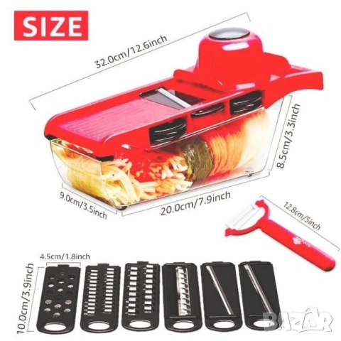 Мултифункционално кухненско ренде Wire Cutter TV1164 + ПОДАРЪК комплект от 3 порцеланови купи SD144, снимка 4 - Аксесоари за кухня - 52157172