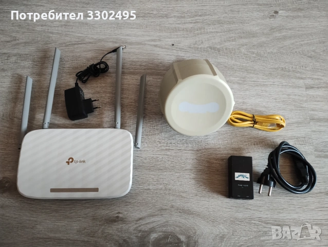 MikroTik RB SXTR&R11e-LTE Насочена антена 10 dBi 4G LTE + рутер Tp-link