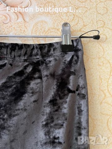 Indiska Сив плюшен панталон с ластик в кръста S размер 🩶, снимка 5 - Клинове - 45556259