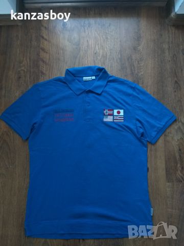 Napapijri Polo Shirt - страхотна мъжка тениска КАТО НОВА ХЛ, снимка 3 - Тениски - 45496359