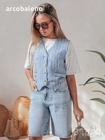 Дамски дънкови шорти JEANZDAY, снимка 3 - Къси панталони и бермуди - 50677052