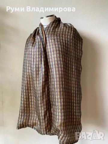 Раиран шал от 100 % коприна, Erfurt, снимка 3 - Шалове - 53615219