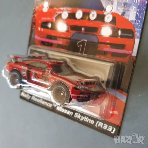 Hot Wheels количка Ultimate Challenge Nissan Skyline R33 Off-Road червен, снимка 3 - Колекции - 49038795