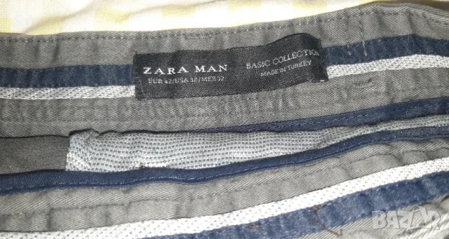 2 бр. мъжки панталони, тъмно син-TEX и сив-ZARA. Размер  Eur 42 ., снимка 7 - Панталони - 47250663