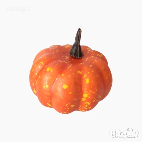 6068 Изкуствени тикви за декорация и украса, 10 броя, снимка 2 - Изкуствени цветя - 51378553