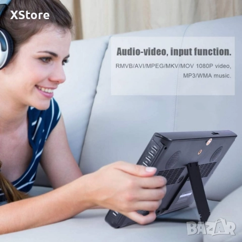 Преносим цифров телевизор 10 инча / 7 инча – Компактен мултимедиен център за вашата кола и пътувания, снимка 2 - Друга електроника - 52446276