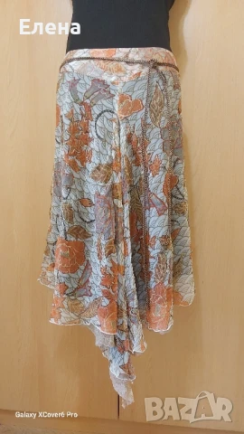 Пола mins. 100%коприна. размер М/S., снимка 4 - Поли - 50496753