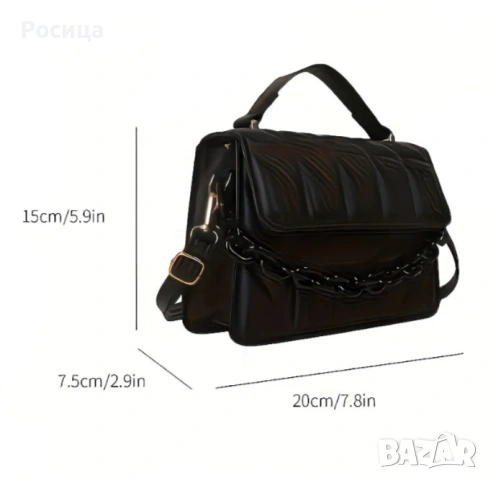 Черна дамска чантичка , снимка 3 - Чанти - 54181562