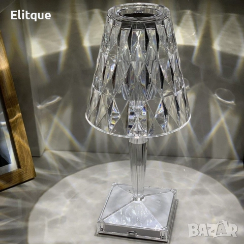 Конусовидна декоративна настолна лампа с usb кабел и дистанционно  , снимка 5 - Настолни лампи - 52904477