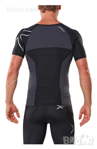 2XU Elite Short Sleeve Compression Тениска UPF 50+, снимка 2 - Тениски - 45179050
