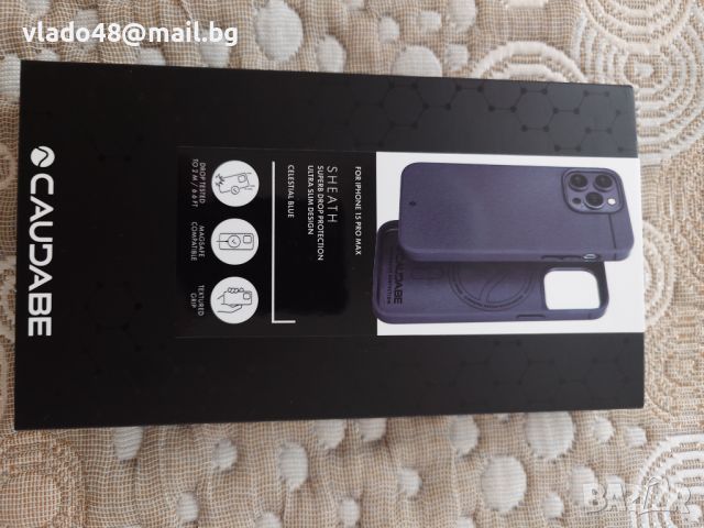 Висок клас кейс Caudabe за Iphone 15 pro max , снимка 6 - Калъфи, кейсове - 46467709