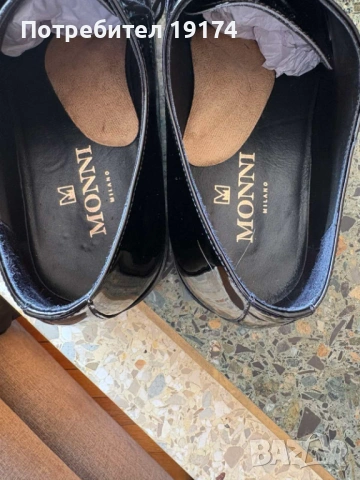 Официални мъжки обувки Derby от черен лак кожа, снимка 7 - Официални обувки - 53746105