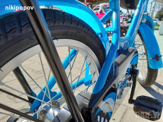 MONI Велосипед 16" 1682 син, снимка 9 - Велосипеди - 53759542