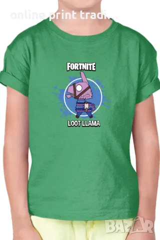 Детска тениска Фортнайт Fortnite Loot Lama Llama, снимка 7 - Детски тениски и потници - 48523323